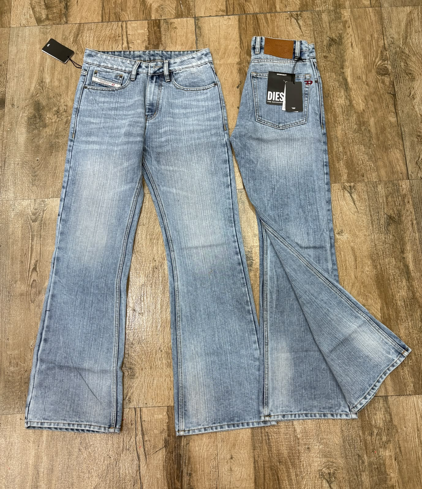 Men's Premium Bootcut Denim Jeans – Light Blue Wash