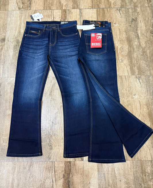 Men's Premium Bootcut Denim Jeans – Midnight Indigo