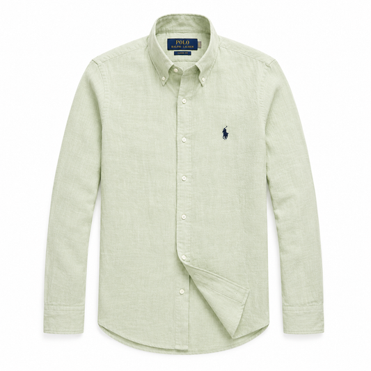Men's Sage Linen Summer Shirt | SINGH & CO