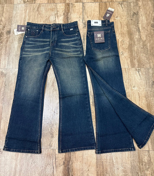 Men's Premium Bootcut Denim Jeans – Dark Indigo