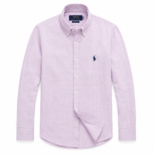 Men's Lavender Linen Summer Shirt | SINGH & CO
